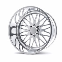 Jantes forgées personnalisées Bro Wheel Super Single, polies, 20x10 22x12 24x14 24x12 26x14 26x16 30x14 30x16 pour camions