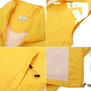 Chaleco de Trabajo de Doble Capa de Tela de Alta Gama con Cuello y Logotipo Personalizado, Chaleco Sólido para Personal y Voluntarios - Product Image 4