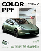Prelatek Luxury Matte Fantasy Gray Green TPU PPF : Résistance améliorée aux rayures et texture premium froide