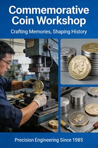 Moneda Conmemorativa de Aleación de Zinc Premium, Diseño en Relieve, Borde de Esmalte Rojo, Suministro de Fábrica, Entrega Rápida - Product Image 4