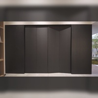 Système de rangement moderne en bois et aluminium pour salle de jeux, avec panneau perforé LED, personnalisable OEM, pour chambre d'e-sport, projet de villa au Maroc