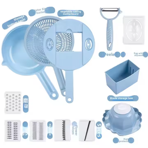 Odm đa chức năng Rau Cutter Slicer vắt tay hiện đại của nhãn hiệu công cụ nhà bếp với thân thiện với môi container mới đến - Product Image 2