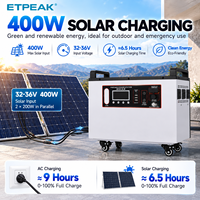 Centrale Électrique Portable LiFePO4 2200W 2201.6Wh, Générateur Solaire MPPT à Onde Sinusoïdale Pure avec Lampe Torche pour Voiture, Camping, VR et Sauvegarde Domestique