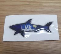 Autocollant 3D Requin Personnalisé 2026 – Nouvelle Collection, Résistant aux UV, Étanche, Finition Brillante, Thème Paul Élégant, Décorations DIY