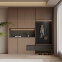 Meuble à chaussures sur mesure avec barrière anti-humidité, isolant l'humidité du sol, empêchant les chaussures de s'humidifier, idéal pour l'entrée de maison au rez-de-chaussée.