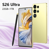 Téléphone mobile S26 Ultra 5G, écran HD 7,3 pouces, processeur MTK, double carte SIM, 1 To de ROM, intelligent, français, espagnol