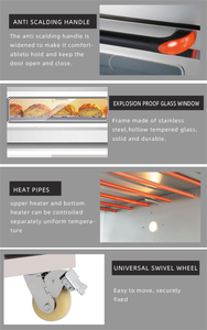 Equipo comercial de panadería de acero inoxidable 1 cubierta 1 bandeja <span class=keywords><strong>Horno</strong></span> de cubierta de pastelería - Product Image 3