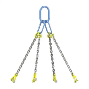 Eslinga de Cadena Soldada con Ganchos, 10 Pies, 4 Vías, 1/4 Pulgada, 6600 Libras, 3 Toneladas, Eslinga de Cadena Personalizable, Eslingas de Cadena de Cuatro Patas - Product Image 5