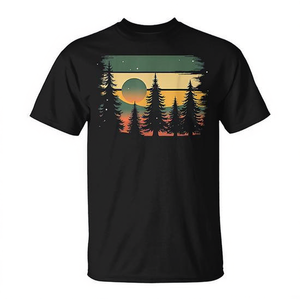 T-shirt Forêt, faune, nature, arbres vintage, plein air - Product Image 2