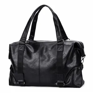 polochon personnalisé logo bagages en cuir D&#39;UNITÉ CENTRALE DE voyage paquet homme gym gear sport sacs