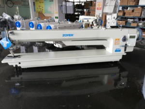 จักรเย็บผ้าอุตสาหกรรมแบบเดินตะเข็บ ZY0303-L85-D4 Zoyer หนังแท้ แขนยาว 85 ซม. รุ่น Heavy Duty พร้อมระบบป้อนผ้าด้านบนและด้านล่าง - Product Image 2