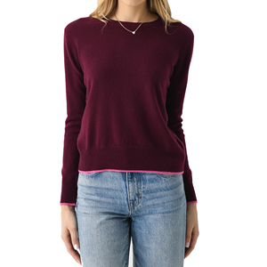 Pull en maille à col rond pour femme, manches longues, couleur unie, coupe décontractée, anti-boulochage, style automne - Product Image 1