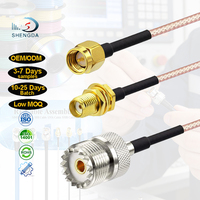 Câble coaxial RG316 SO239 UHF femelle vers SMA mâle/femelle, pigtail à faible perte 50 ohms, adaptateur d'antenne Wi-Fi, câble de raccordement RF