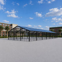 Marquee de luxe transparente en verre de 20x40m pour événements