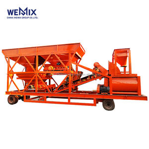 YHZS2000 Planta dosificadora de hormigón premezclado móvil Máquina mezcladora de hormigón forzado Línea de producción de estación mezcladora de hormigón móvil - Product Image 6