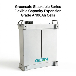 แบตเตอรี่ 51.2V 100Ah 5kWh แบบเรียงซ้อนได้ พร้อมระบบจัดการแบตเตอรี่อัจฉริยะ (BMS) มาตรฐาน IP65 รองรับ CAN สำหรับเก็บพลังงานภายในบ้าน ใช้งานร่วมกับอุปกรณ์ออลอินวันได้ - Product Image 1