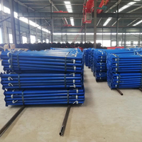 Étai de construction réglable en acier thermolaqué bleu pour coffrage de dalle de plancher, type Acrow
