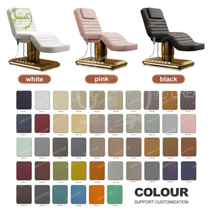 Hiện đại 3 động cơ massage điện bảng giường sang trọng vàng cơ sở điều chỉnh mỹ phẩm điều trị y tế Spa giường với LED - Product Image 2