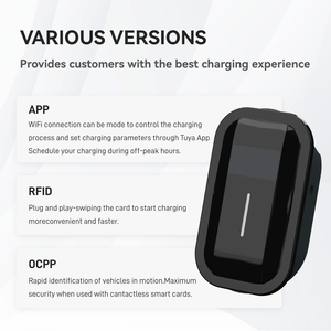 7KW ชาร์จแบบสองโหมด EV สถานีชาร์จติดผนังแบบพกพา32A รองรับการเชื่อมต่อแบบ1ประเภท2และแบบ gbt - Product Image 5