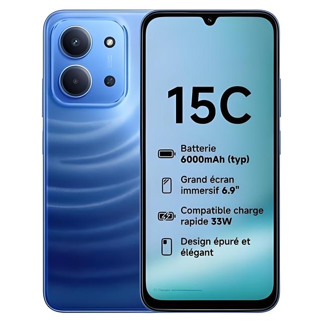 Hot Selling Redmi 15C Octa Core LTE French Android 13 Mobile Phone 8GB RAM 256GB ROM Budget