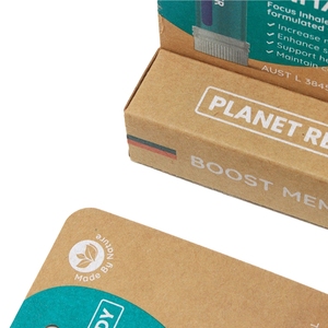 Boîte en papier kraft américain personnalisé recyclé avec impression à <span class=keywords><strong>l</strong></span>'encre de soja écologique avec trou de suspension pour rouge à <span class=keywords><strong>l</strong></span>èvres ou tube d'emballage - Product Image 3