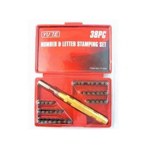 Yute 3Mm 38Pcs Blacked Nummer En Brief Stalen Stempel Sterven <span class=keywords><strong>Punch</strong></span> <span class=keywords><strong>Set</strong></span> Met Handvat - Product Image 2