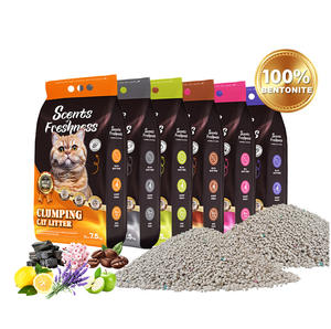 Campioni gratuiti lettiera per gatti di alta qualità senza polvere naturale agglomerante minerale grezzo Bentonite lettiera per gatti varie fragranze deodorizzano - Product Image 1