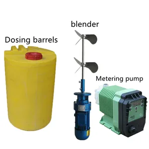 Integrato automatico flocculante aid flocculante PAC/PAM biossido di cloro galleggiante aria macchina automatica sistema di Dosaggio