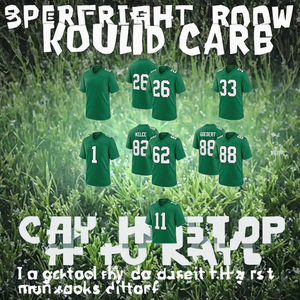 Maillot de football américain 7V7 personnalisé brodé en 3D et sublimé, manches courtes, col en V, en polyester, pour équipe adulte, maillot de soutien pour match - Product Image 3