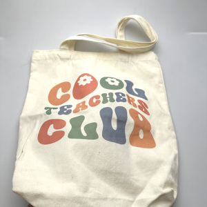 กระเป๋าผ้าใบแคนวาสสีกำหนดเองพิมพ์ลายเองสำหรับช้อปปิ้ง - Product Image 6