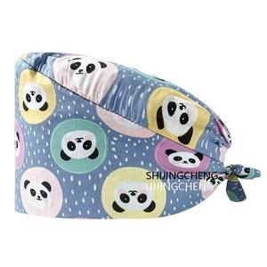 หมวกผ้าฝ้ายแบบใหม่สำหรับแพทย์และพยาบาล  หมวกผ่าตัด  หมวกสครับแบบสั่งทำได้ - Product Image 3