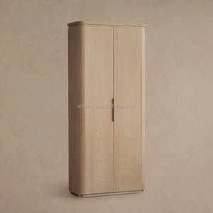 Mueble de Almacenamiento Contemporáneo de Lujo de Madera Maciza con 2 Puertas y Diseño Moderno Antiguo para Sala de Estar - Product Image 2