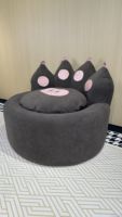 Canapé-lit contemporain à une place en forme de patte de chat, extensible, rembourré en éponge, meubles de salon pour appartement, villa