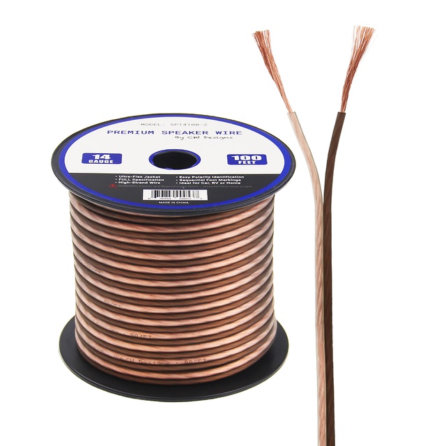 Blue Color 14 AWG Flexible Pvc Speaker Wire High End Speaker Cable