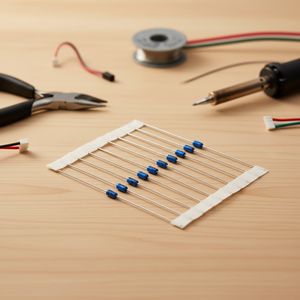Résistances à film métallique originales 1/4W, <span class=keywords><strong>code</strong></span> couleur, 100 Ohm, 100k, 10k, 5k, 1k, composants de carte de circuit imprimé, plusieurs modèles disponibles - Product Image 4