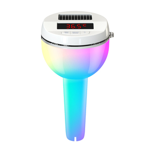 Tốt nhất bán năng lượng mặt trời Powered hồ bơi nổi Nhà Kỹ thuật số LCD hiển thị nhiệt kế với RGB ánh sáng hiển thị - Product Image 3