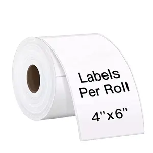 Factory Sale 4 X 6 Inch Direct Blank Shipping Label Roll Barcode A6 Printer Thermal Sticker Paper 100x150mm Waybill Sticker