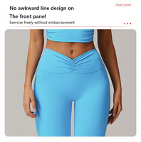 XW-TZ9141-4 femme Yoga ensemble sans bretelles Yoga débardeurs Flare Legging sport ensembles taille haute Flare entraînement Leggings Gym ensemble femmes