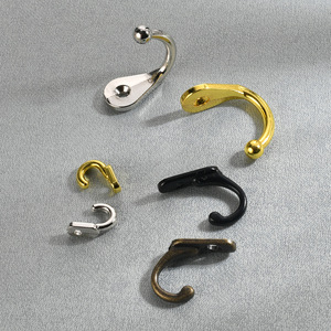 Gancho de pared Platinum Link de un solo orificio, de aleación de zinc fundido a presión, para montaje en cajones y puertas. - Product Image 2