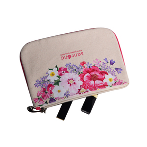 Sac de voyage multifonctionnel à fermeture éclair avec motif floral, durable, écologique, personnalisé, en toile, avec étiquette privée - Product Image 5