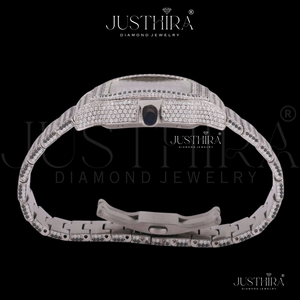 High on Demand Moissanite Diamond <b>Quartz</b> <b>Watch</b> Women Fashion Casual Stainless Steel Daily Wear <b>Watch</b> Available For Sale - Product Image 2