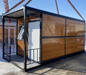 Maisons préfabriquées pliables, idéales pour les bureaux temporaires, faciles à transporter, 12 unités <span class=keywords><strong>par</strong></span> <span class=keywords><strong>conteneur</strong></span> d'expédition. - Product Image 2