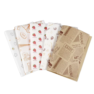 Wins Flying <span class=keywords><strong>Papier</strong></span> kraft enduit de cire anti-graisse de qualité alimentaire <span class=keywords><strong>Papier</strong></span> d'emballage double face pour pain et gâteau avec logo personnalisé - Product Image 4