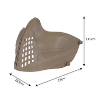 Système de bandeau double mode M07, demi-masque tactique de protection haute pression pour la conduite