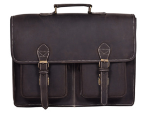 Cuir véritable fait à la main Vintage Sling Cross Body Business Laptop Office Messenger Shoulder Bag Fashion Crossbody Sling Bag - Product Image 1