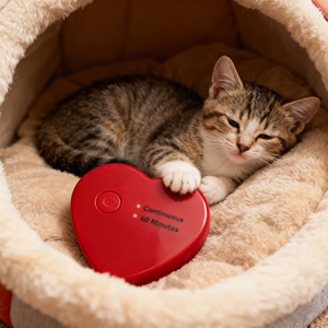 Module de peluche apaisant pour chien et chat, soulage l'anxiété de séparation, réduit les comportements destructeurs grâce à un son apaisant de battement de cœur - Product Image 3