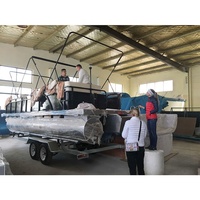Personnalisé 5m-11m 5.90m Ponton de pêche gonflable personnel en aluminium Yacht de bateau