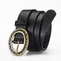 Ceinture vintage pour femme, ceinture de créateur, ceinture western personnalisée de haute qualité, ceinture en PU, fabrication de boucles ornées, accessoire de mode multicolore