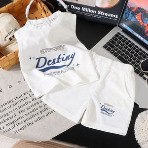 Conjunto de Dos Piezas de Verano para Niños, Chaleco sin Mangas y Pantalones Cortos - Product Image 5