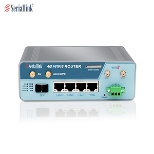 Routeur cellulaire SERIALLINK Dual SIM 4G pris en charge 4X1000M Ports LAN/WAN 1xSFP Port 48V sortie POE en option DC12-55V alimentation - Product Image 2